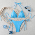 Bikini à pois perlés